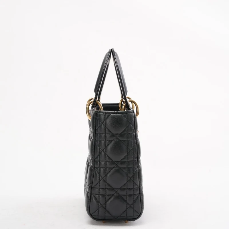 Dior Lady Dior Kleine Tasche Schwarz Cannage 2019