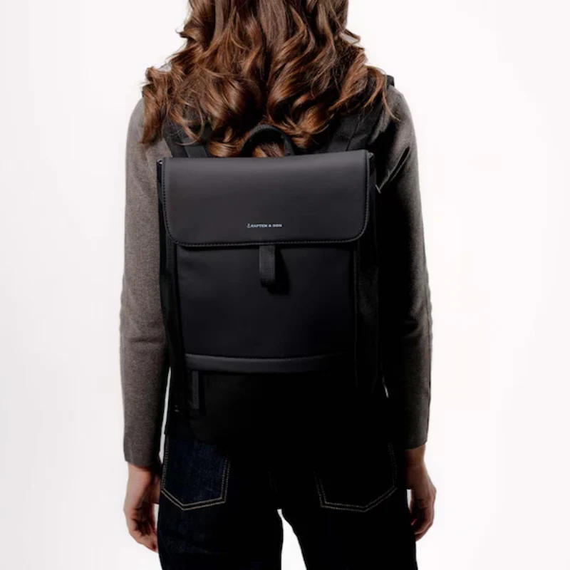 Kapten & Son Rucksack New Fyn All Schwarz