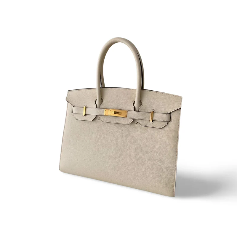 Hermès Birkin Bag 30 cm Sellier aus Nata Epsom Leder, goldfarbene Hardware, 2021