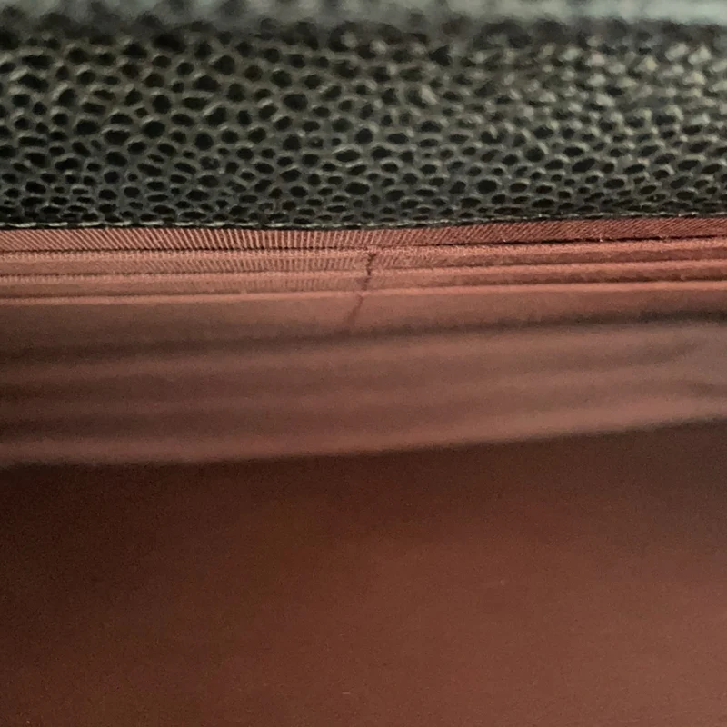 Chanel Wallet on Chain (WOC) aus schwarzem Kaviarleder, Modell 2020
