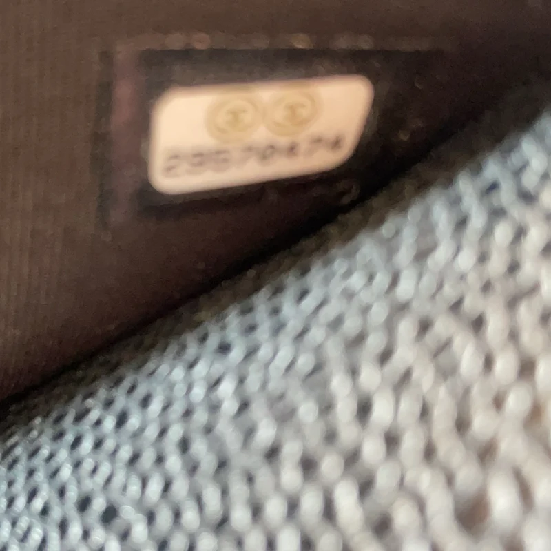 Chanel Wallet on Chain (WOC) aus schwarzem Kaviarleder, Modell 2020