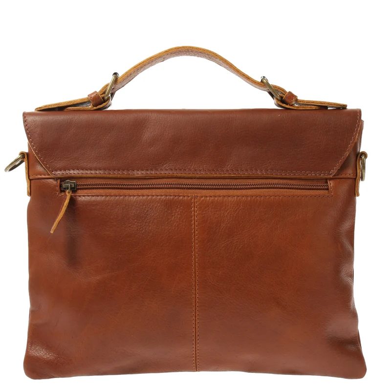 kleine Umhängetasche Schultertasche Damen und Herren Leder braun LE3079