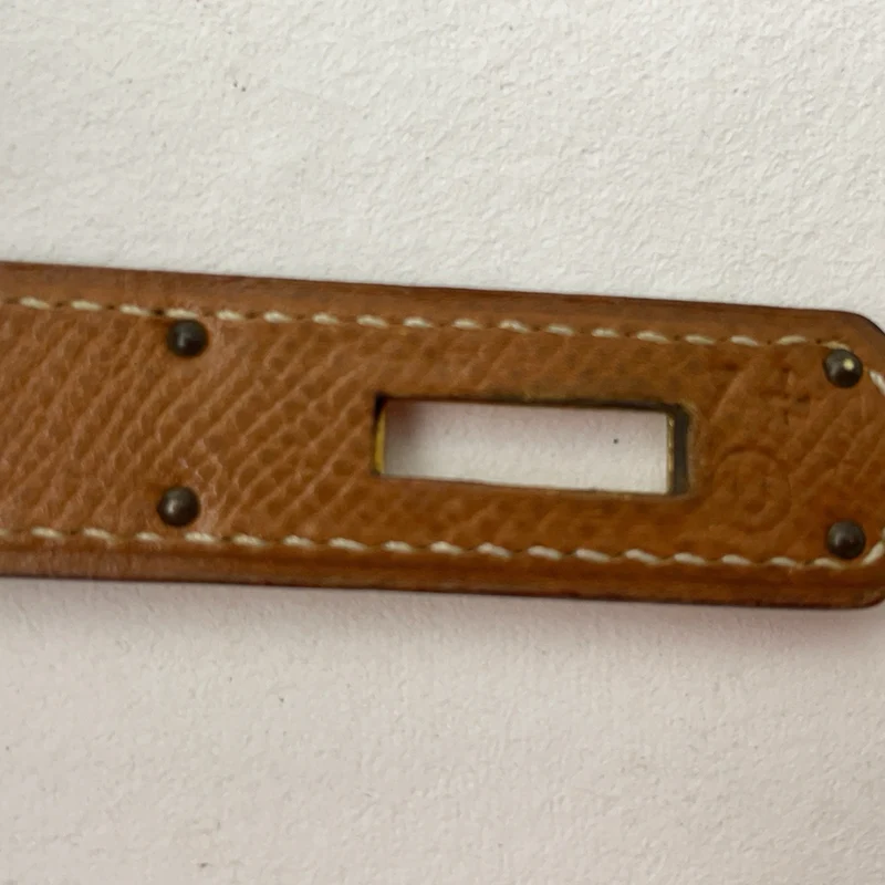 Hermès Vintage Gold Kelly Sellier 32 Epsom U Circle 1991