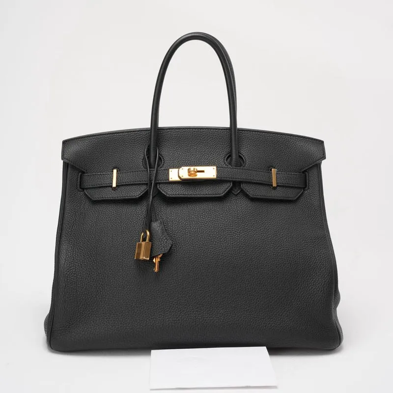 Hermes Black Birkin 35 Togo Leder 2014