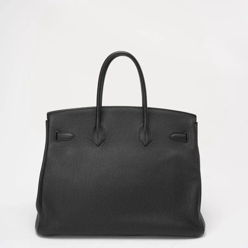 Hermes Black Birkin 35 Togo Leder 2014