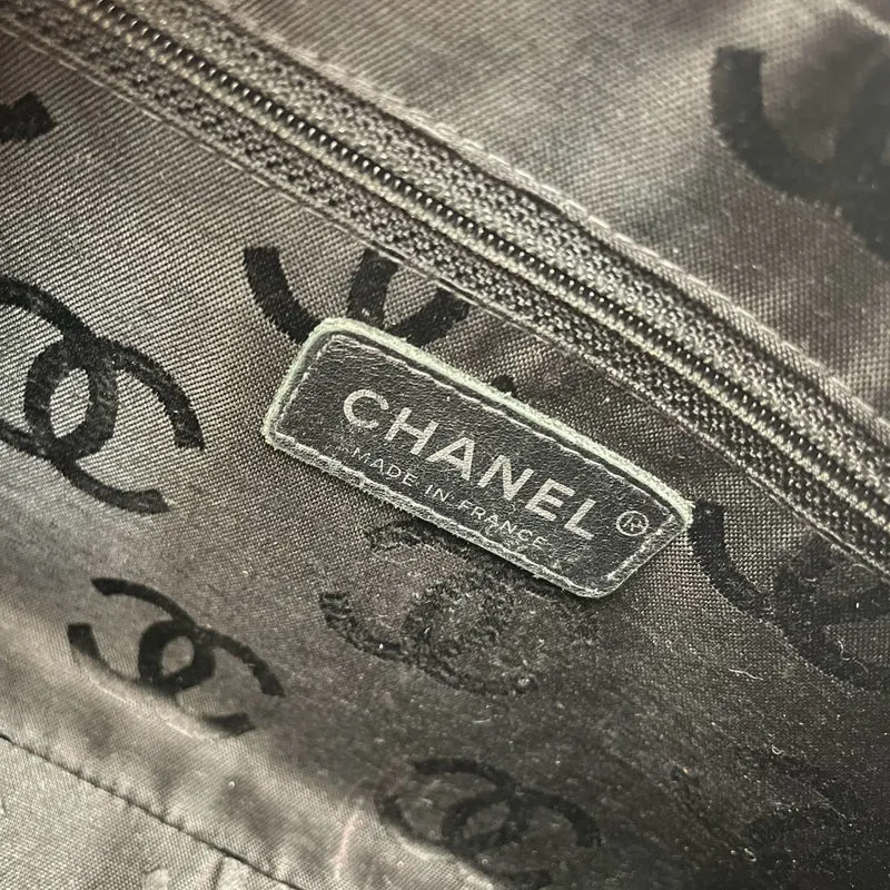Chanel Cambon Bowler-Tasche Schwarz Beige