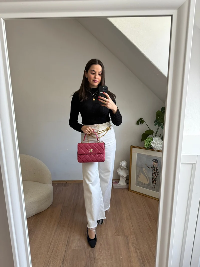 Chanel Kleine trendige CC-Tasche in Pink mit goldener Hardware