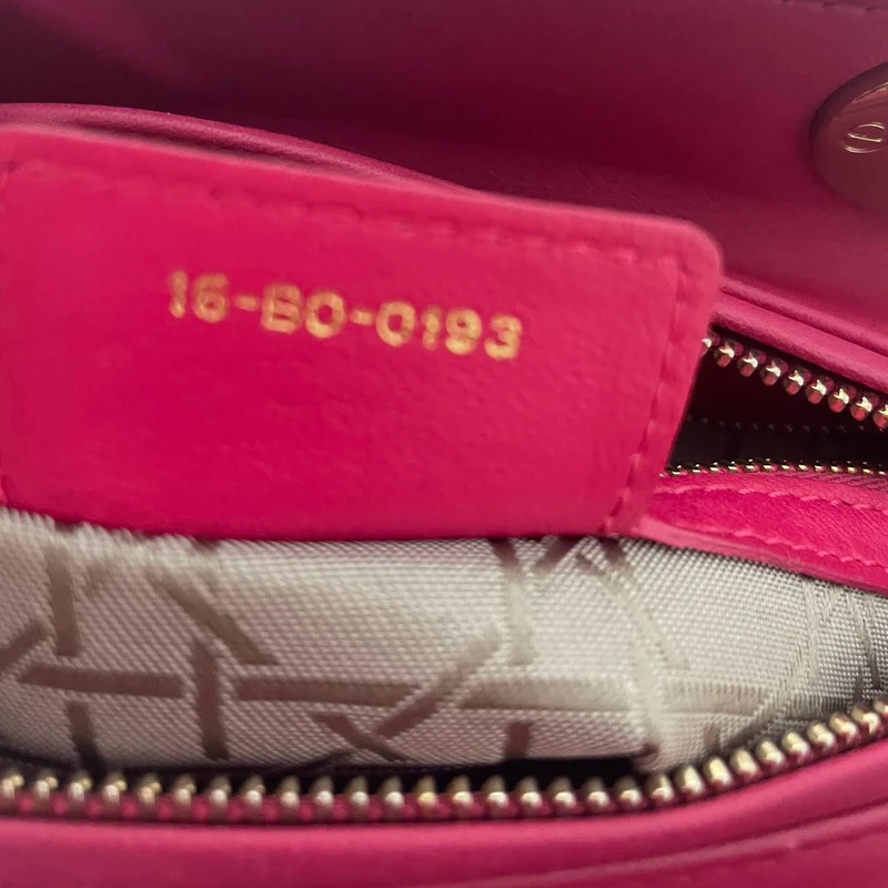 Christian Dior Pink Medium Lady Dior Tasche in Cannage 2013