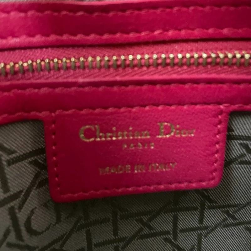 Christian Dior Pink Medium Lady Dior Tasche in Cannage 2013