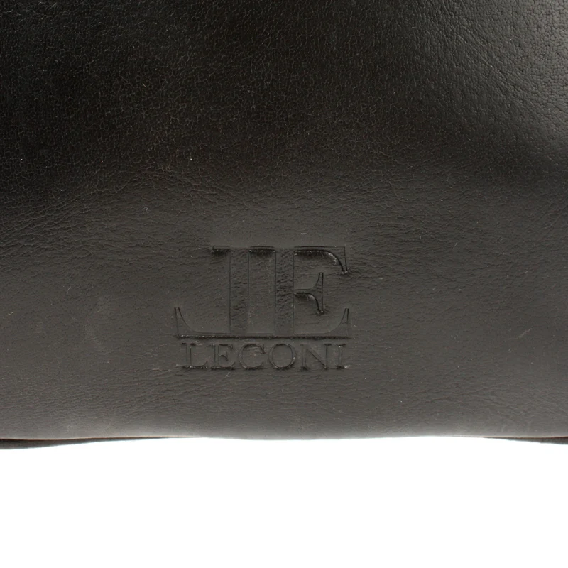Schultertasche Handtasche Damentasche Leder schwarz LE0063