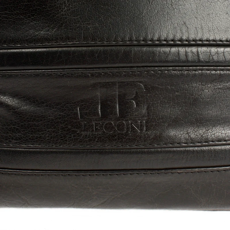 Umhängetasche Beuteltasche Ledertasche Damentasche Leder schwarz LE0064