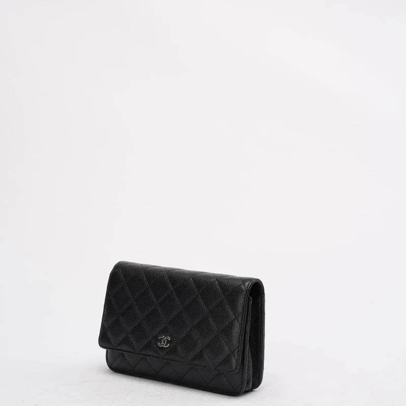 Chanel Timeless Wallet on Chain (WOC) Black Caviar 2020