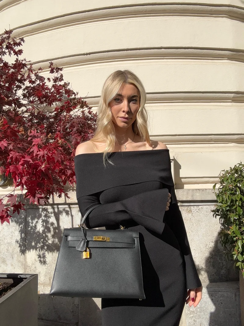 Hermes Black Kelly Sellier 32 Epsom Leder 2010