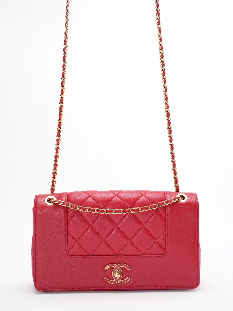 Chanel Mademoiselle Flap Bag Rot