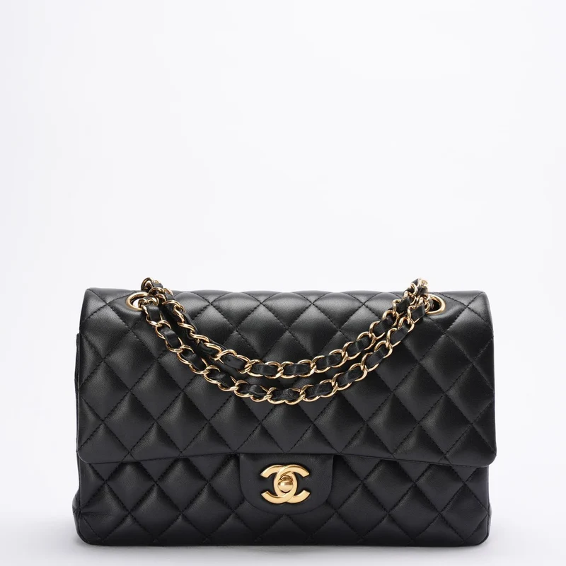 Chanel Classic Flap Bag Schwarz Mittel 2018