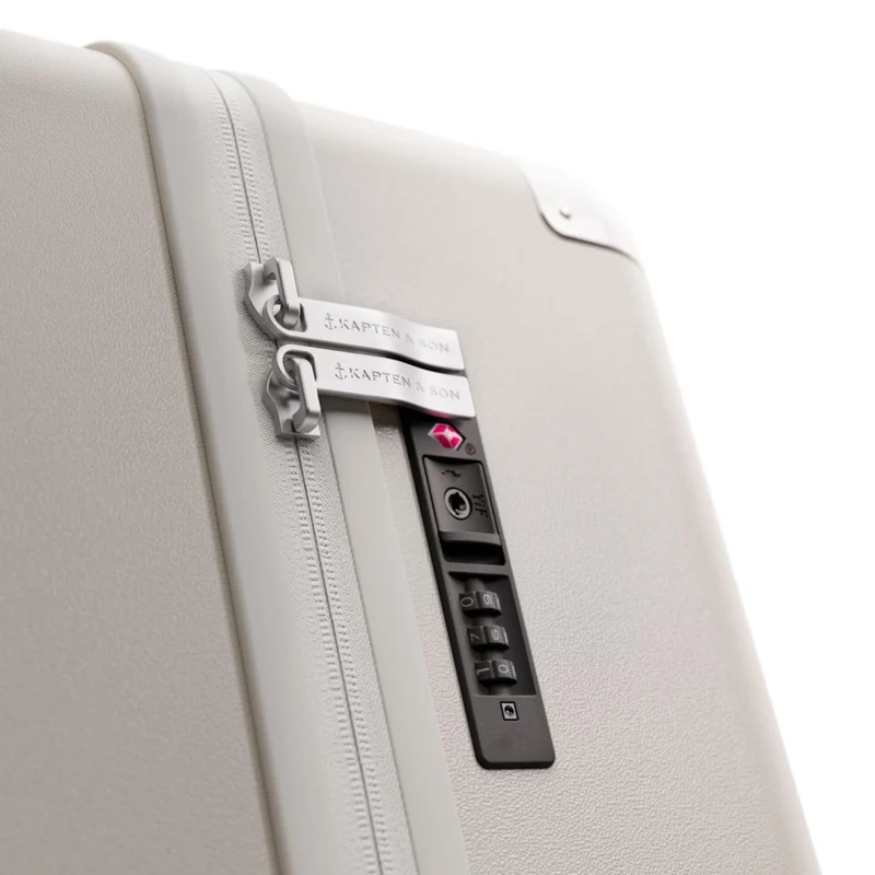 Kapten & Son Hartschalen Koffer Polycarbonat Heathrow Check Sandstone 70 cmL