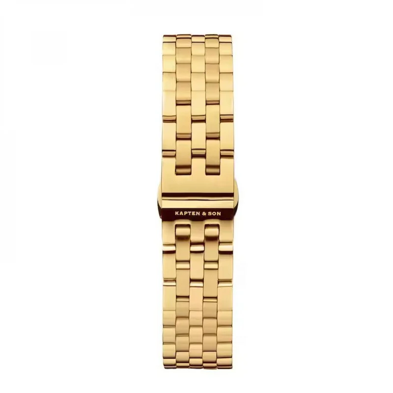 Kapten & Son Uhrenarmband Grace 16mm Steel - Farbe: Gold
