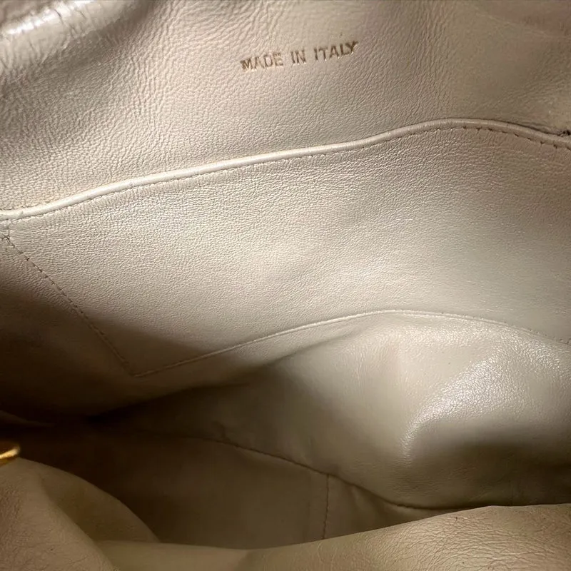 Chanel Vintage Caramel Caviar Diagonal Umhängetasche