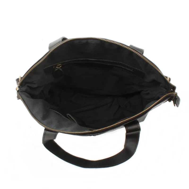 Shopper Schultertasche Damen Handtasche Ledertasche Henkeltasche Leder schwarz LE0060