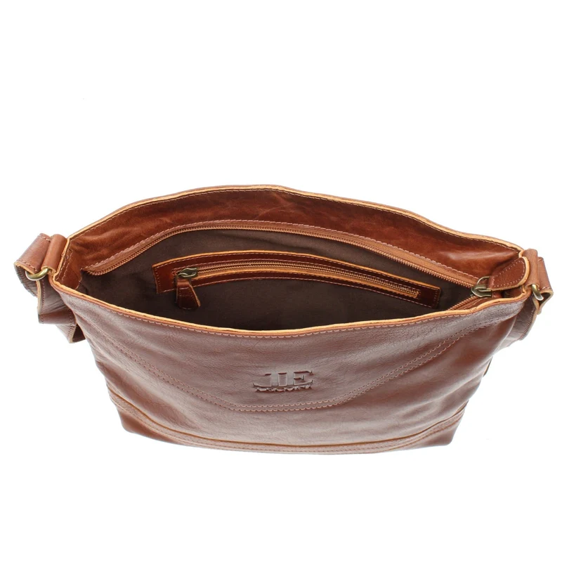 Umhängetasche Ledertasche Damen Schultertasche Leder braun LE0066