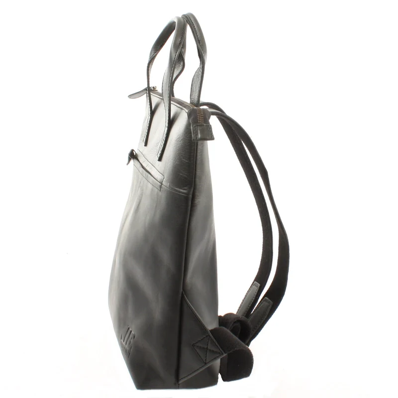 Rucksack Lederrucksack Freizeitrucksack Damen Herren Leder dunkelgrau LE1031
