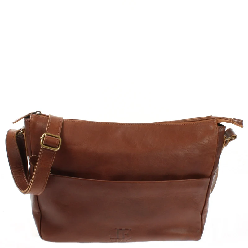 Umhängetasche Ledertasche Damen Herren Schultertasche Leder braun LE0067
