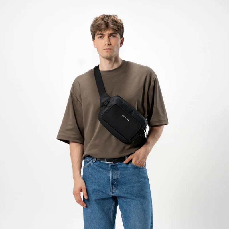 Kapten & Son Lisbon Crossbody Schwarz