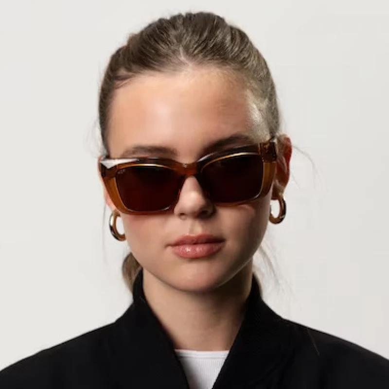 Kapten & Son Sonnenbrille Cassis Transparent - Caramel Brown