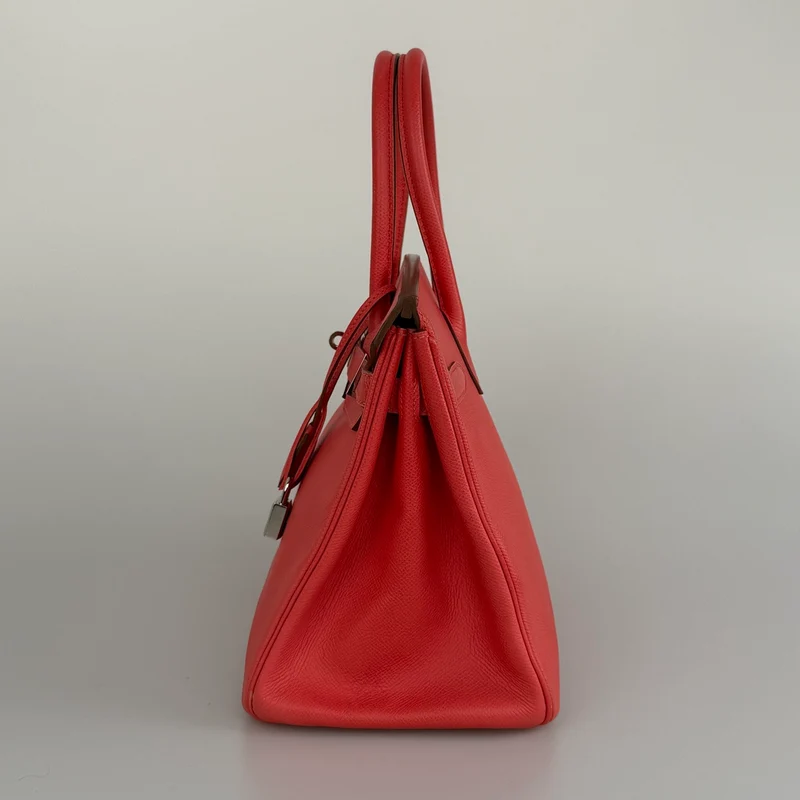 Hermes Birkin 30 Epsom Leder Rouge mit Palladium-Hardware