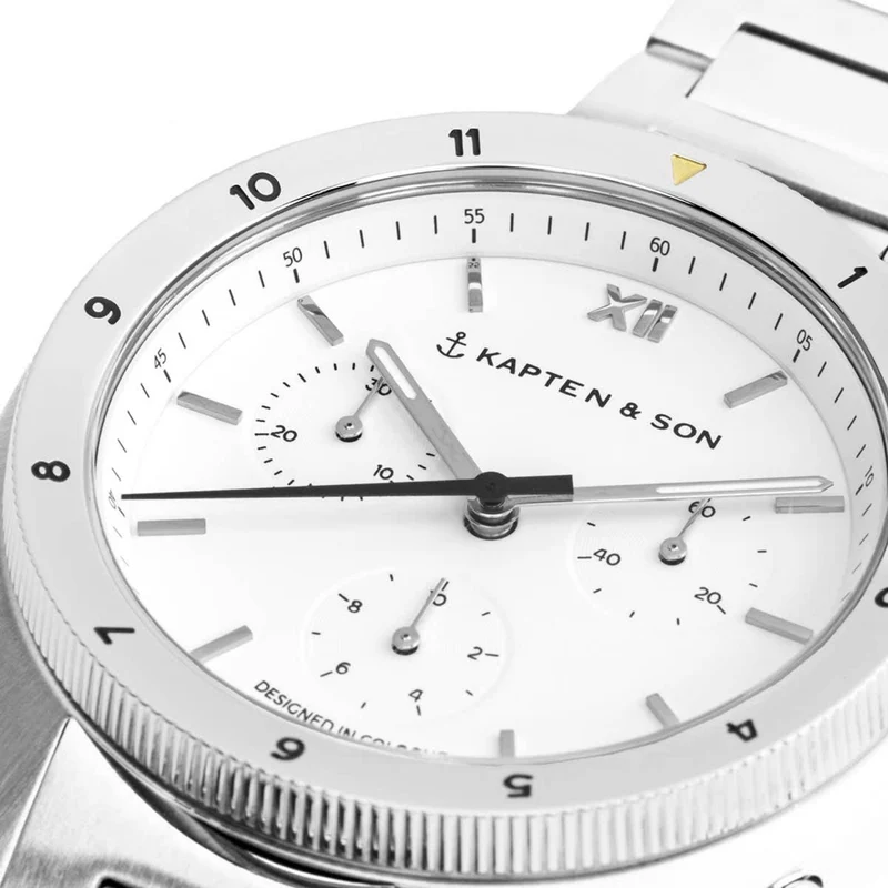 Kapten & Son Uhr Rise Small Steel 39Mm Silber