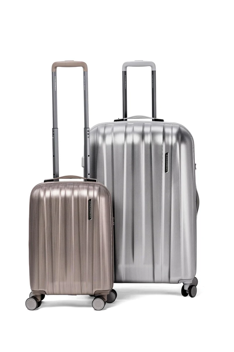 POLESTREAM Moonrock Hartschalen Trolley 100% Polycarbonat black brushed klein 55 cm