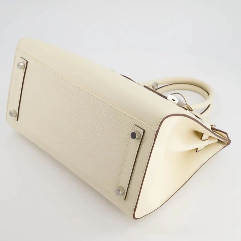 Hermes Birkin 30 Sellier Tasche aus Nata Epsom Leder mit Palladium-Hardware