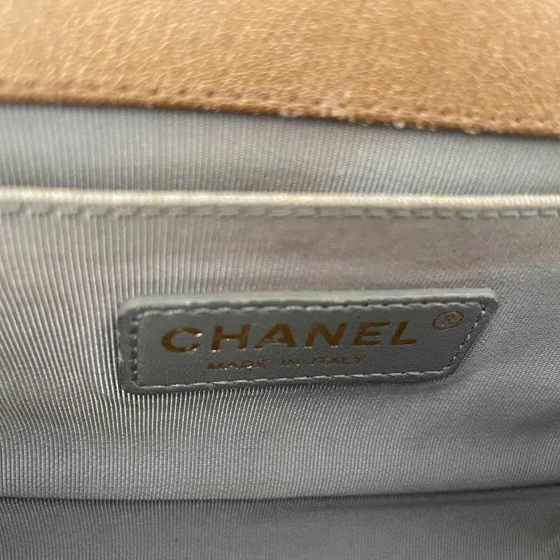 Chanel Le Boy Tasche Limitierte Auflage 15C Paris Dubai Klein Metallic Gold