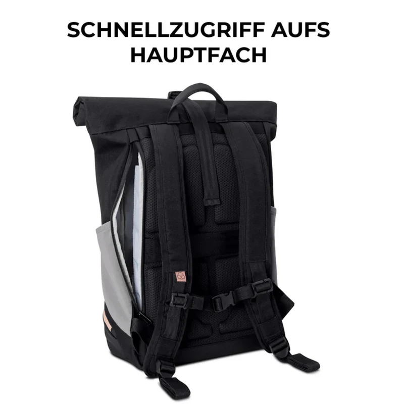 Johnny Urban Rucksack Allen Medium Schwarz-Rosa