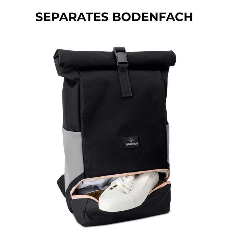 Johnny Urban Rucksack Allen Medium Schwarz-Rosa