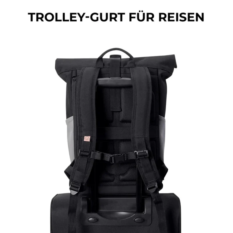 Johnny Urban Rucksack Allen Medium Schwarz-Rosa