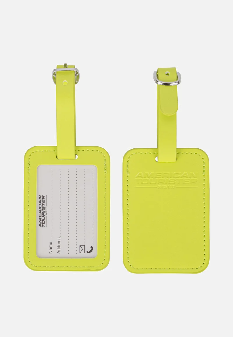 Luggage Tag Pack Of 2 Light Lime - Gepäckanhänger