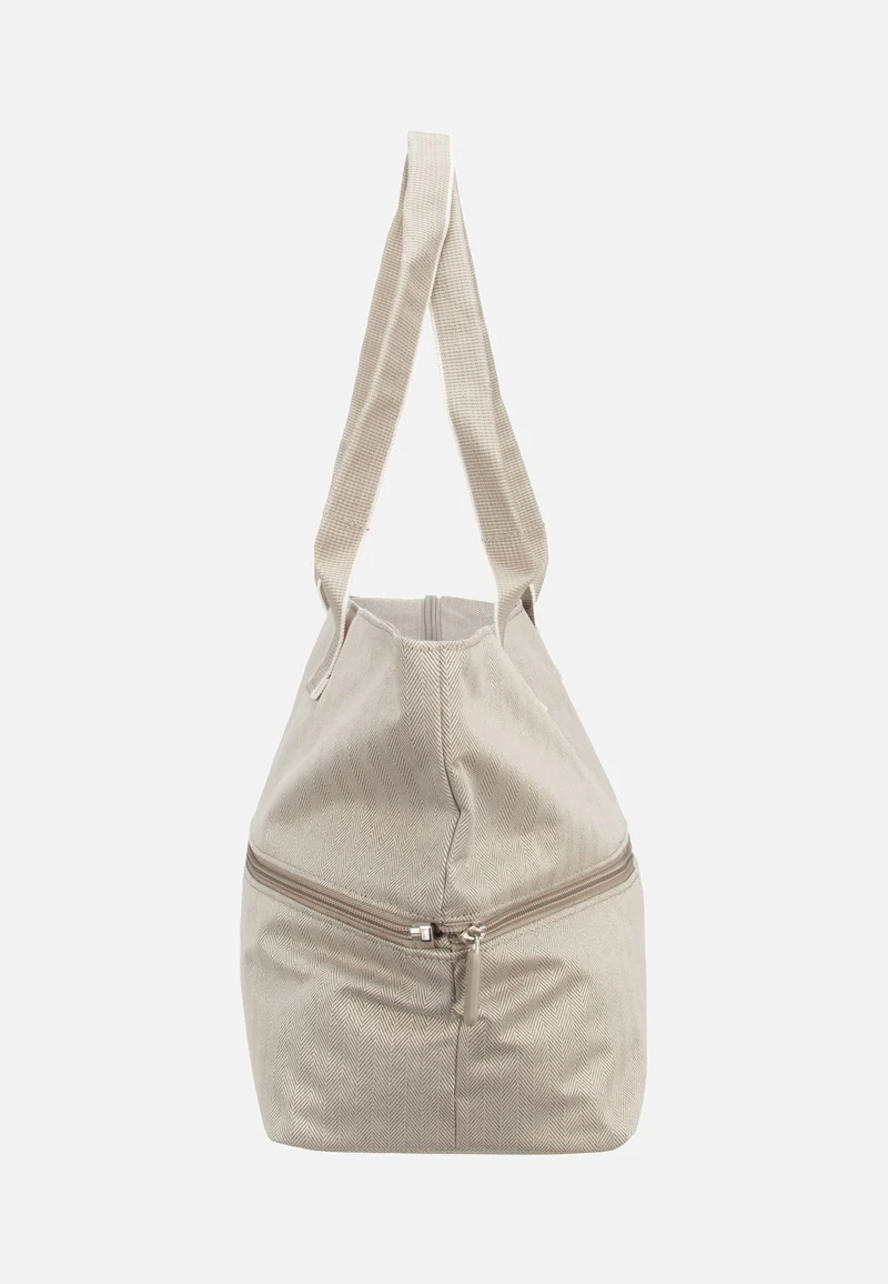 Shopper E1 Herringbone Sand - Einkaufstasche