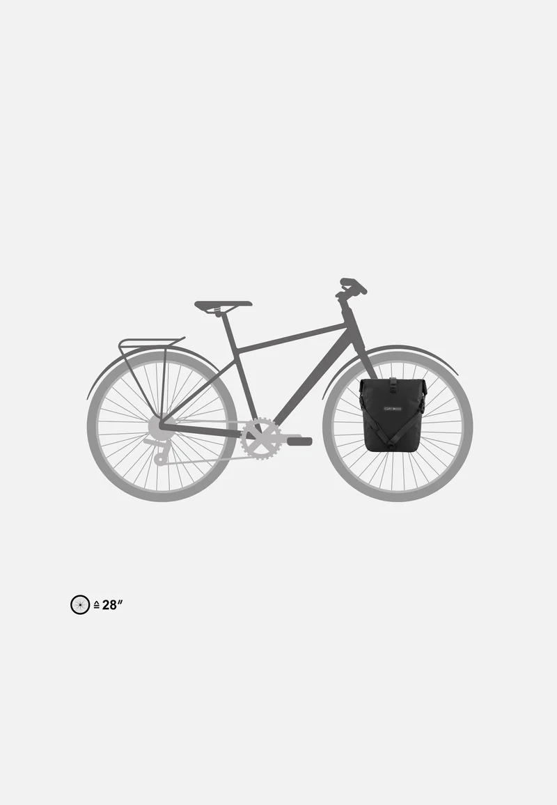 Sport-Roller Plus Single Granit Schwarz - Fahrradtasche