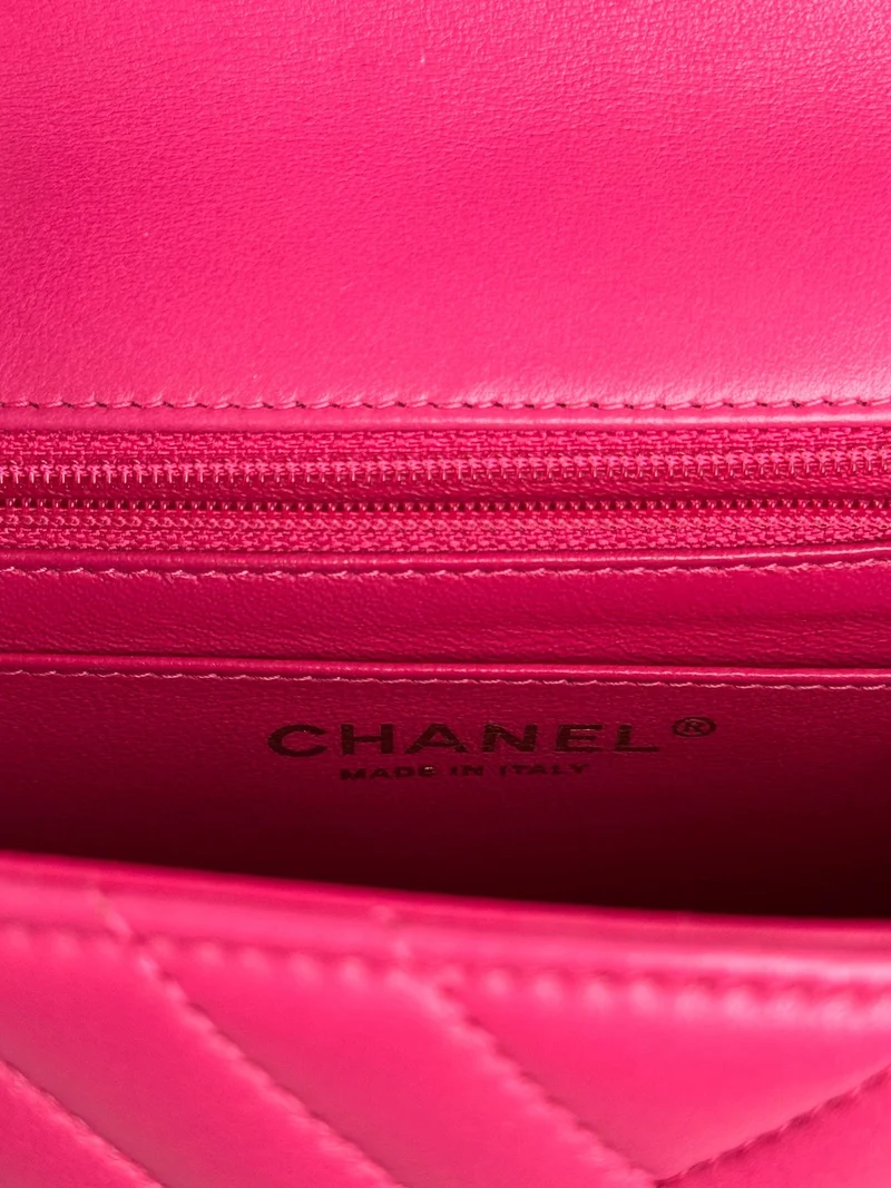 Chanel Pre-Owned Mini Square Klassische Chevron-Überschlagtasche