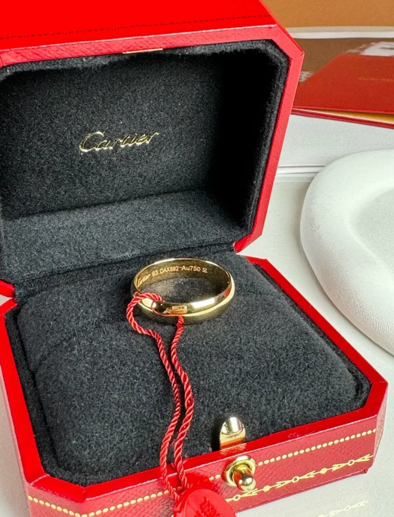 CARTIER Ring 1895 Breite 5 mm K18 Gelbgold