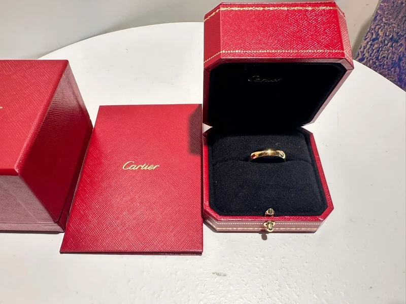 CARTIER Ring 1895 Breite 5 mm K18 Gelbgold