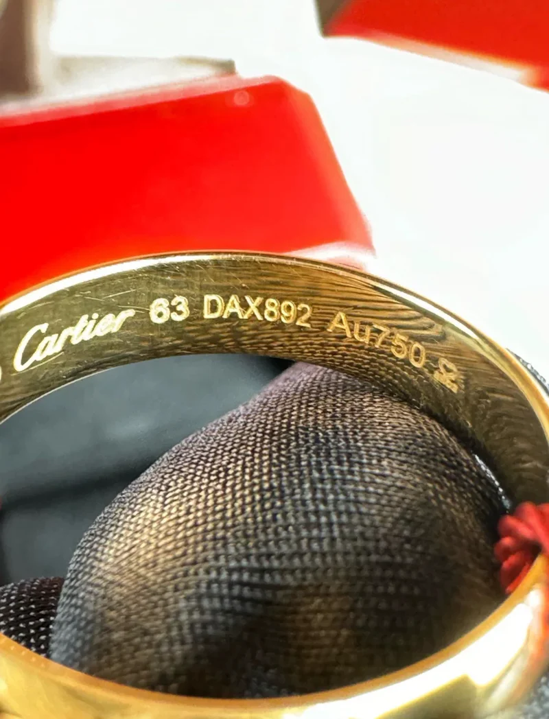 CARTIER Ring 1895 Breite 5 mm K18 Gelbgold