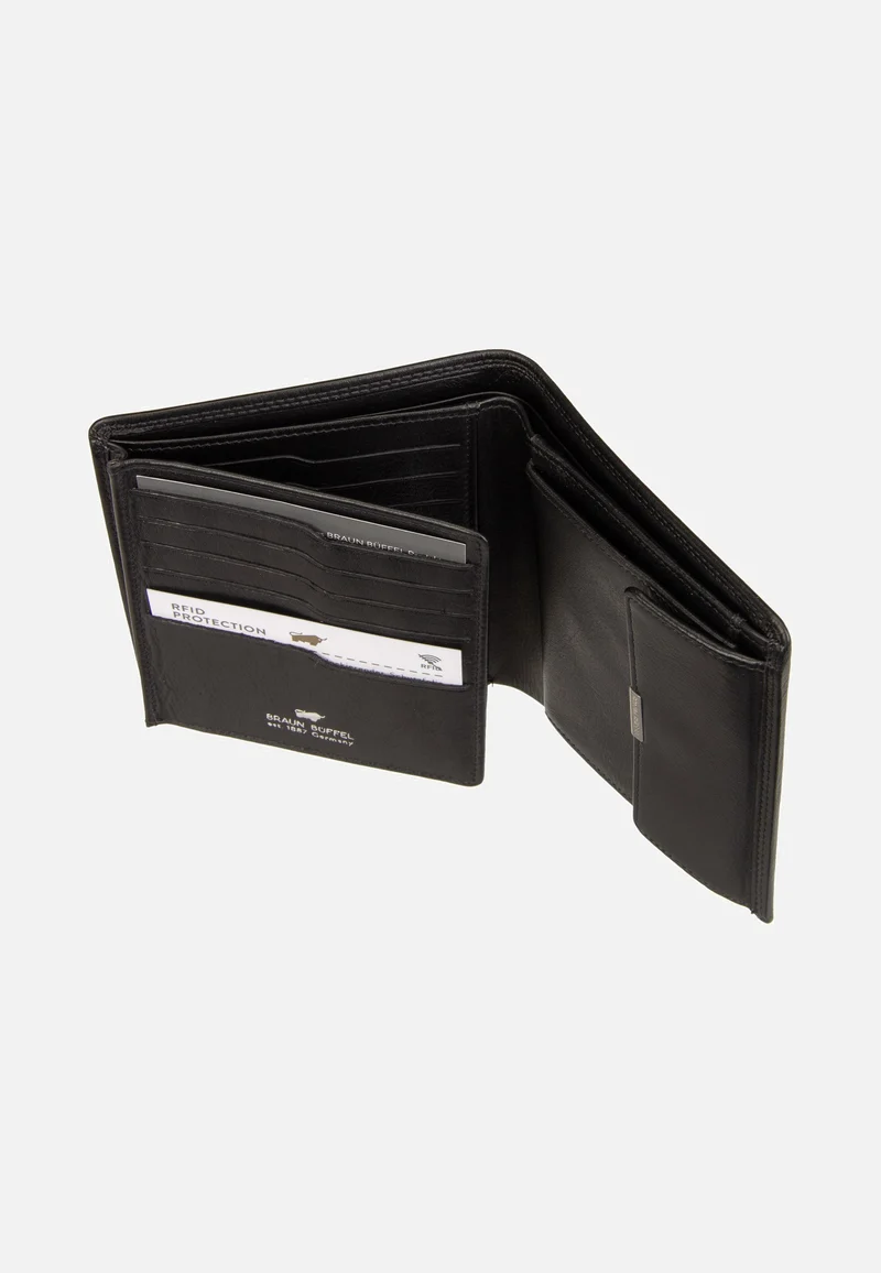 Golf RFID Coin Wallet H 12Cs Black - Portemonnaie
