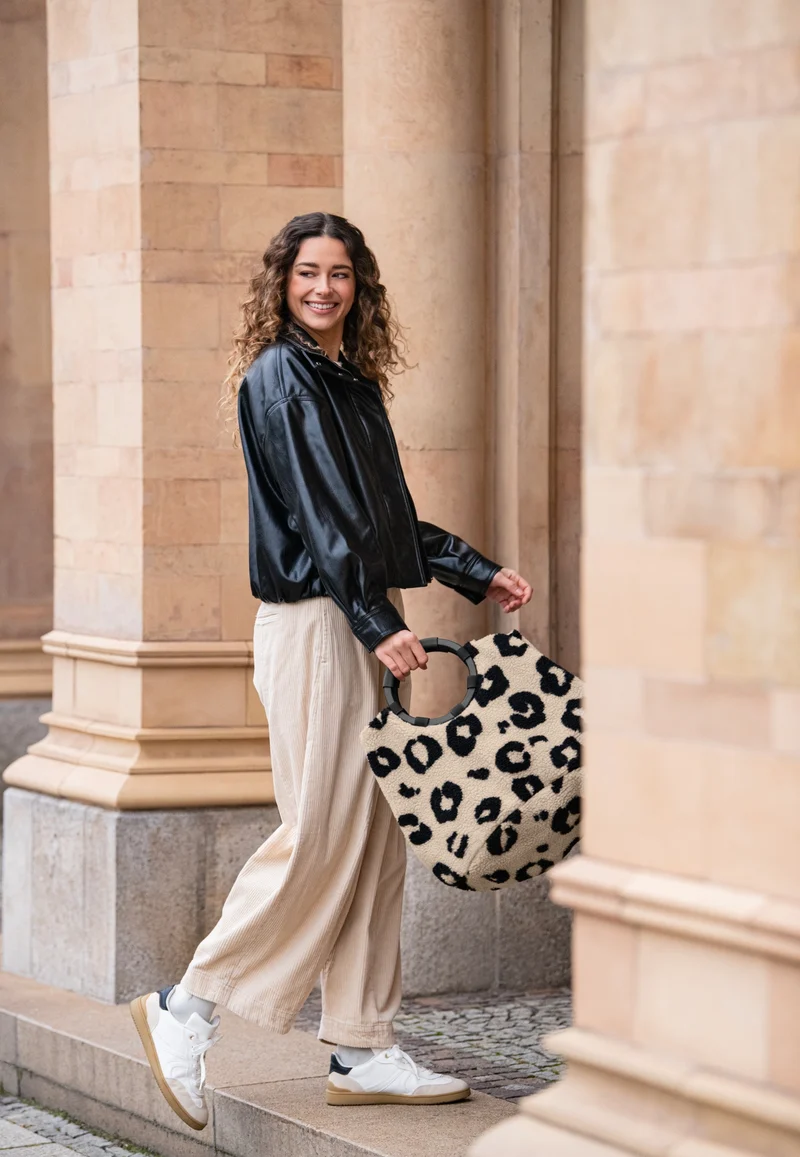 Loopbag Hobo Teddy Leo Cream - Shopper