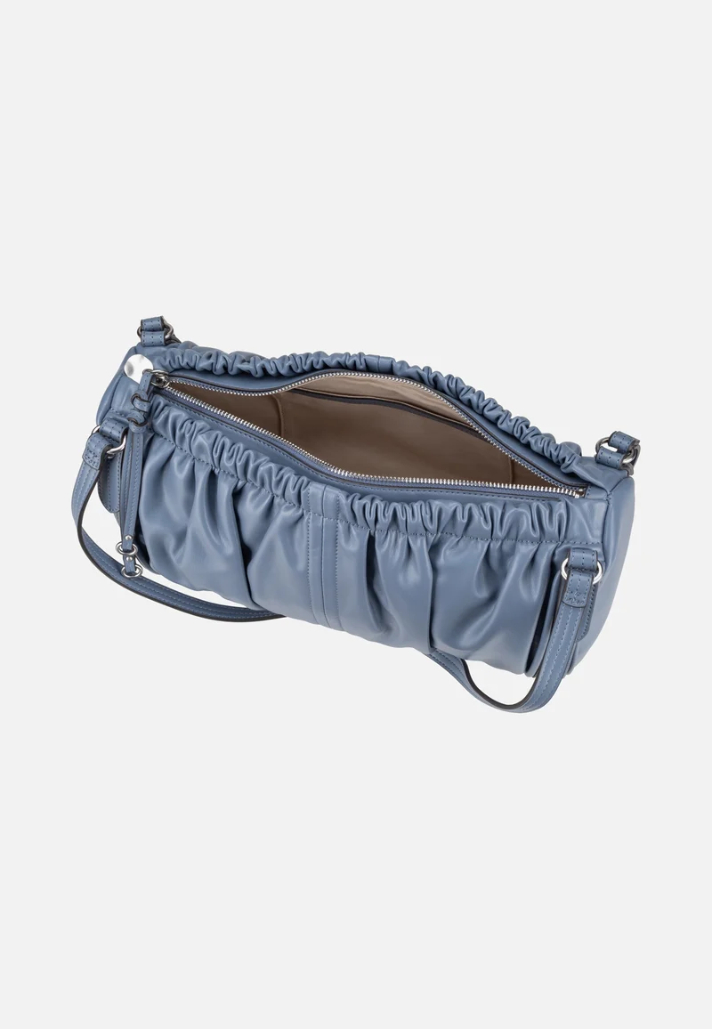 Faye M Vintage Goat Flower Blue - Satchel