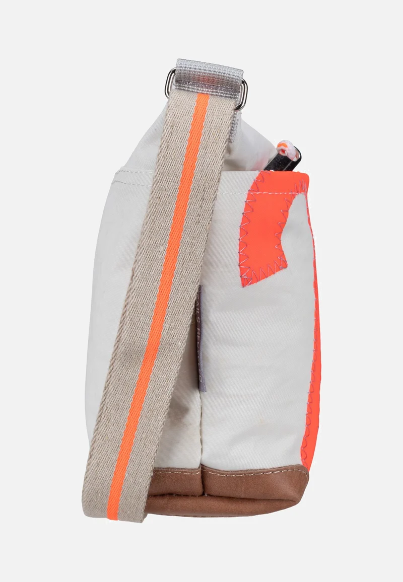 Deern Lütt Crossover Weiss/Sand/Zahl Orange - Beuteltasche
