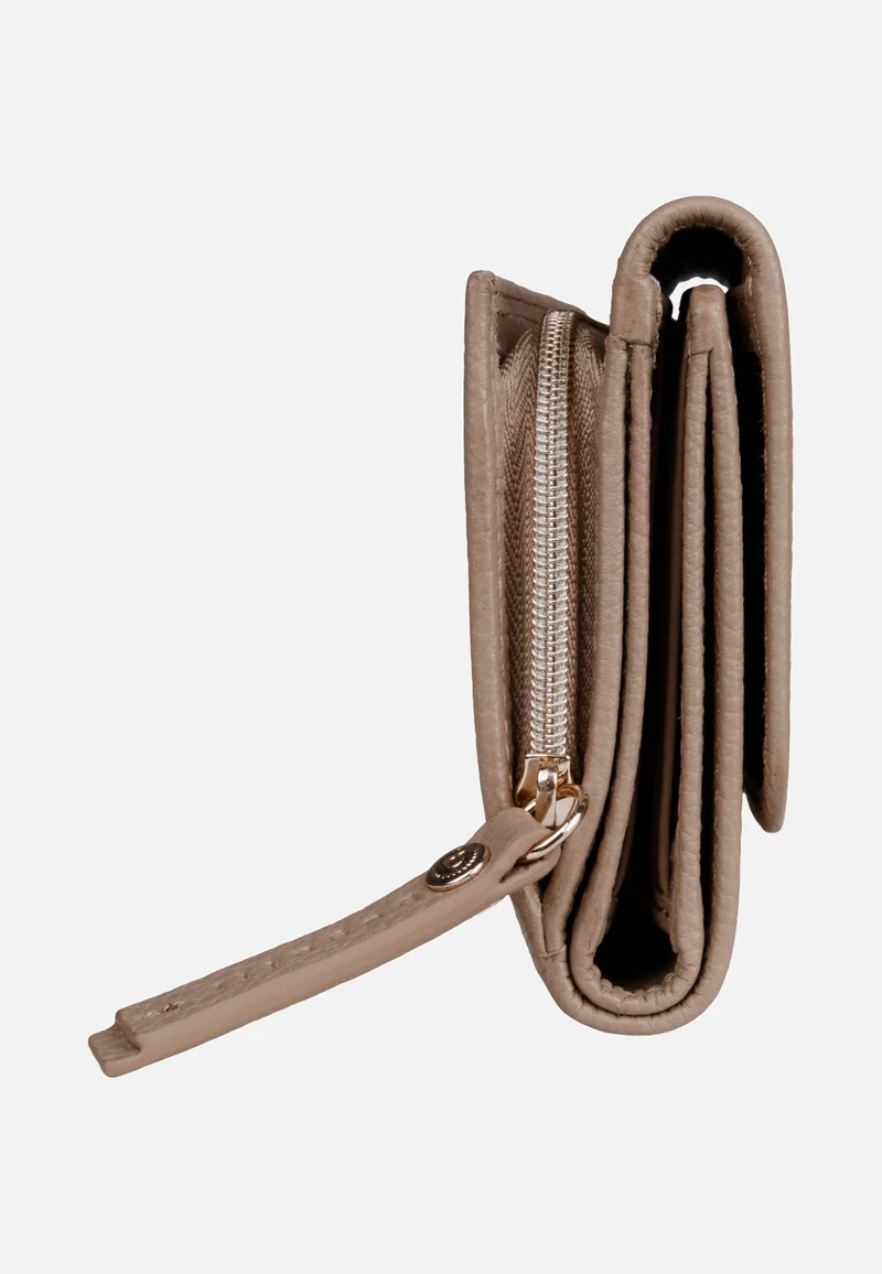 Emilia Ladies Wallet With Flap Sand - Portemonnaie