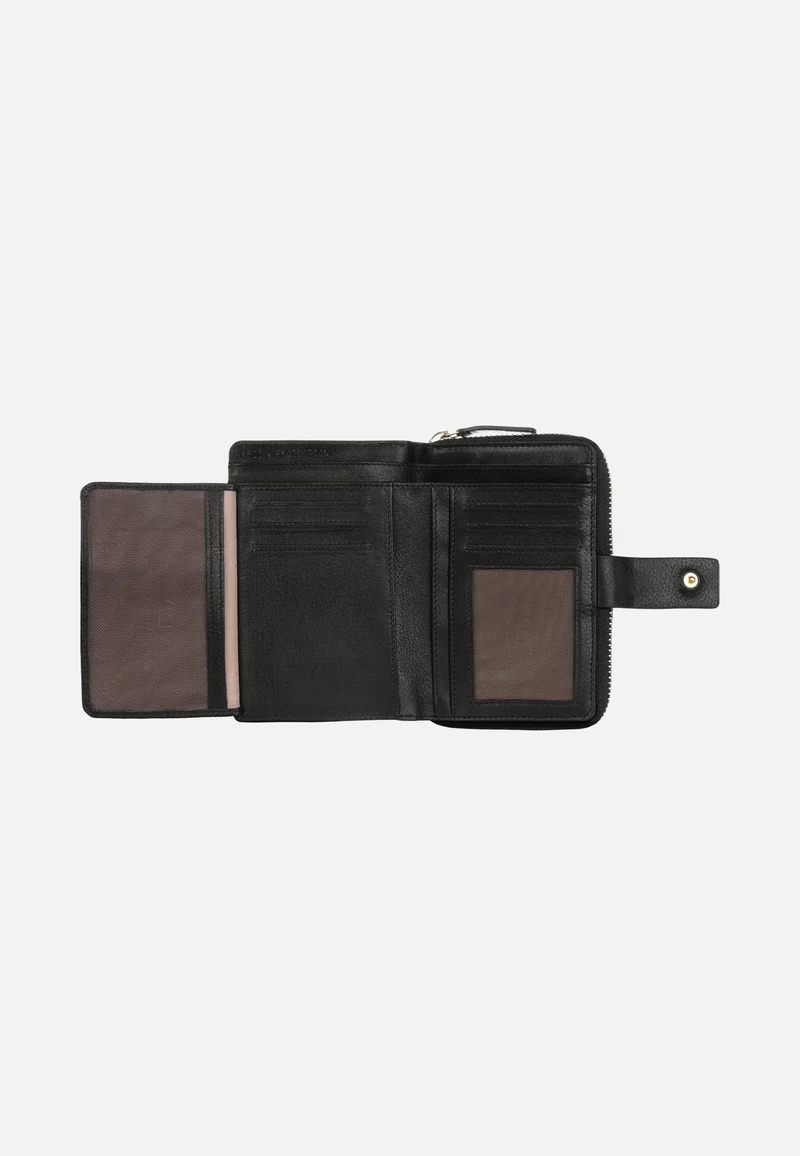 Noemi Ladies Zip Wallet M Black - Portemonnaie