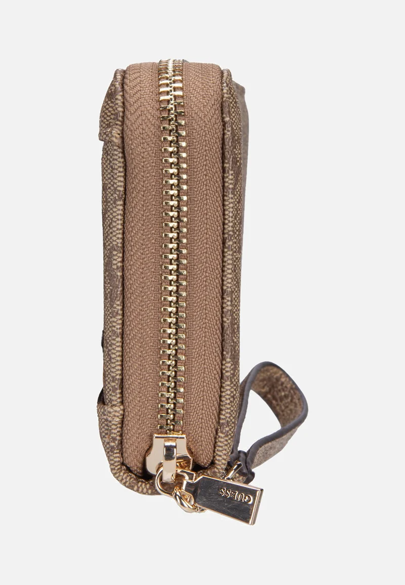Brenton Slg Large Zip Around Latte Logo - Portemonnaie
